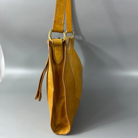 FRYE Women's Melissa Zip Crossbody Bag, Mustard - Picture 7 of 16